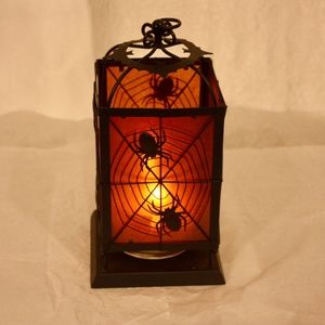 Spooky Spiderweb Candle Lantern